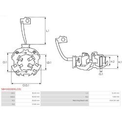 Držiak uhlíkov AS-PL SBH1022(DELCO) - obr. 1