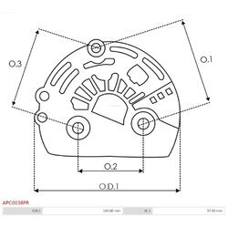 Ochranná krytka alternátora AS-PL APC0038PR - obr. 1