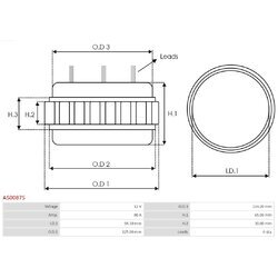 Stator, generátor AS-PL AS0087S - obr. 1