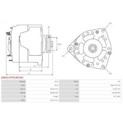 Alternátor AS-PL A5041(MITSUBISHI) - obr. 4