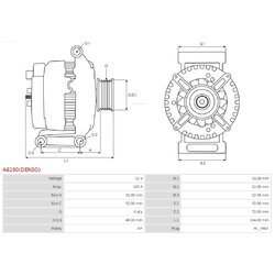 Alternátor AS-PL A6190(DENSO) - obr. 4