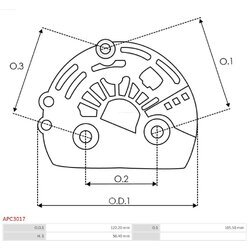 Ochranná krytka alternátora AS-PL APC3017 - obr. 1