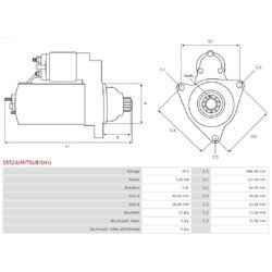 Štartér AS-PL S5524(MITSUBISHI) - obr. 4