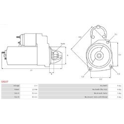 Štartér AS-PL S9107 - obr. 4