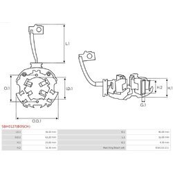 Držiak uhlíkov AS-PL SBH0127(BOSCH) - obr. 1