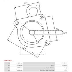 Veko sýtiča karburátora AS-PL SBR0240S - obr. 2