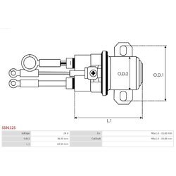 Elektromagnetický spínač pre štartér AS-PL SS9112S - obr. 3