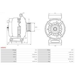 Alternátor AS-PL A0589S - obr. 4