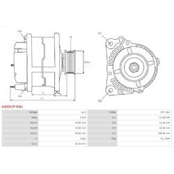 Alternátor AS-PL A4034(P-INA) - obr. 4