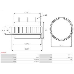 Stator, generátor AS-PL AS6012 - obr. 1