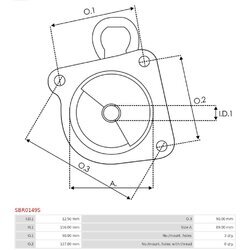 Veko sýtiča karburátora AS-PL SBR0149S - obr. 2