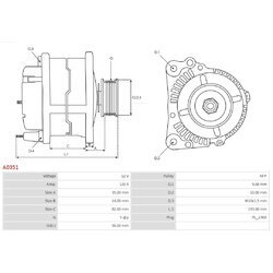 Alternátor AS-PL A0351 - obr. 4