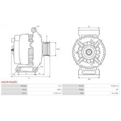 Alternátor AS-PL A3125(VALEO) - obr. 4