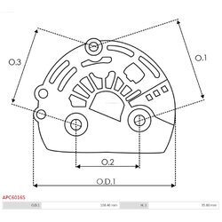 Ochranná krytka alternátora AS-PL APC6016S - obr. 1