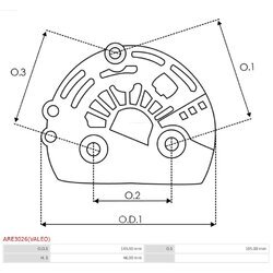 Ochranná krytka alternátora AS-PL ARE3026(VALEO) - obr. 3