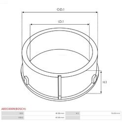 Ochranná krytka alternátora AS-PL ABEC0009(BOSCH) - obr. 1