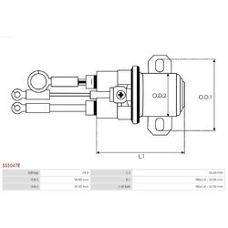 Elektromagnetický spínač pre štartér AS-PL SS5047E - obr. 3