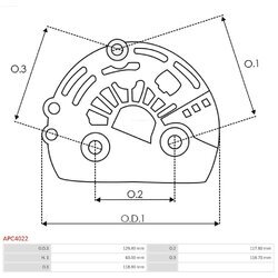 Ochranná krytka alternátora AS-PL APC4022 - obr. 1