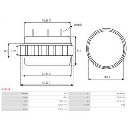 Stator, generátor AS-PL AS5038 - obr. 1