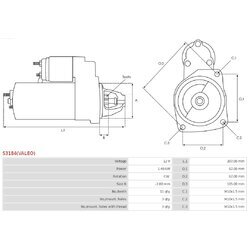 Štartér AS-PL S3184(VALEO) - obr. 4