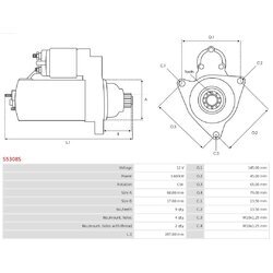 Štartér AS-PL S5308S - obr. 4