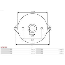 Veko sýtiča karburátora AS-PL SBR4018S - obr. 2