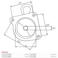 Veko sýtiča karburátora AS-PL SBR5059S - obr. 2