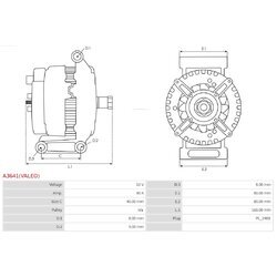 Alternátor AS-PL A3641(VALEO) - obr. 4
