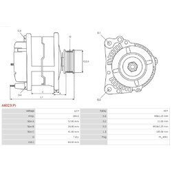 Alternátor AS-PL A6023(P) - obr. 4