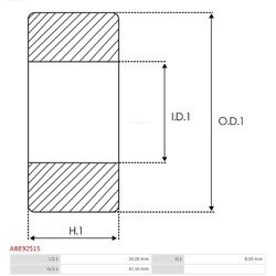 Ložisko AS-PL ABE9251S - obr. 1