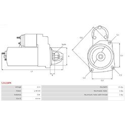Štartér AS-PL S3028PR - obr. 4