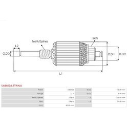 Rotor štartéra AS-PL SA9021(LETRIKA) - obr. 1