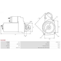 Štartér AS-PL S0159SR - obr. 4