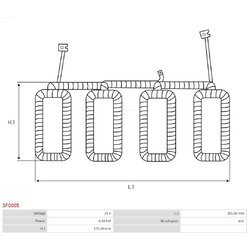 Budiace vinutie štartéra AS-PL SF0005 - obr. 1