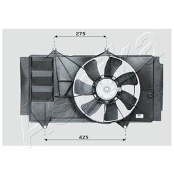 Ventilátor chladenia motora ASHIKA VNT151829