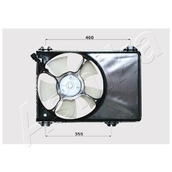 Ventilátor chladenia motora ASHIKA VNT142001