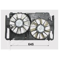 Ventilátor chladenia motora ASHIKA VNT152022