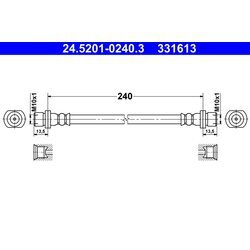 Brzdová hadica ATE 24.5201-0240.3