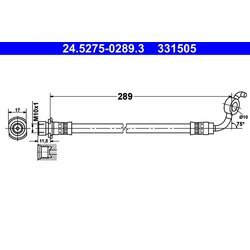 Brzdová hadica ATE 24.5275-0289.3