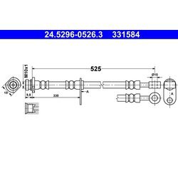 Brzdová hadica ATE 24.5296-0526.3