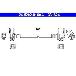 Brzdová hadica ATE 24.5202-0160.3