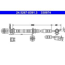 Brzdová hadica ATE 24.5267-0391.3