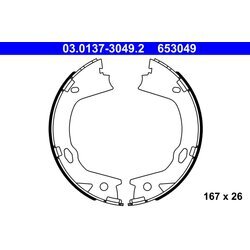 Sada brzd. čeľustí parkov. brzdy ATE 03.0137-3049.2