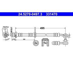 Brzdová hadica ATE 24.5270-0497.3
