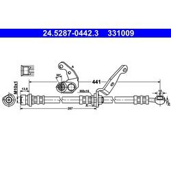 Brzdová hadica ATE 24.5287-0442.3