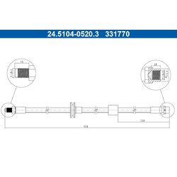 Brzdová hadica ATE 24.5104-0520.3