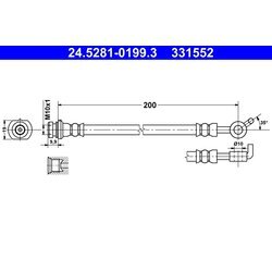 Brzdová hadica ATE 24.5281-0199.3
