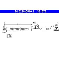Brzdová hadica ATE 24.5298-0516.3