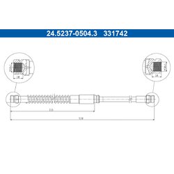 Brzdová hadica ATE 24.5237-0504.3