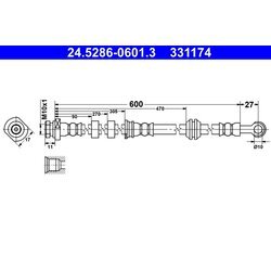 Brzdová hadica ATE 24.5286-0601.3